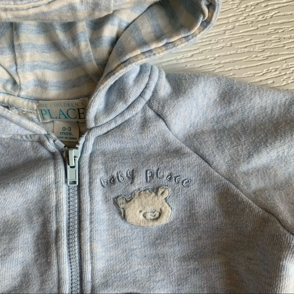 The Children’s Place Infant Baby Place Blue Bear Hoodie 0-3M